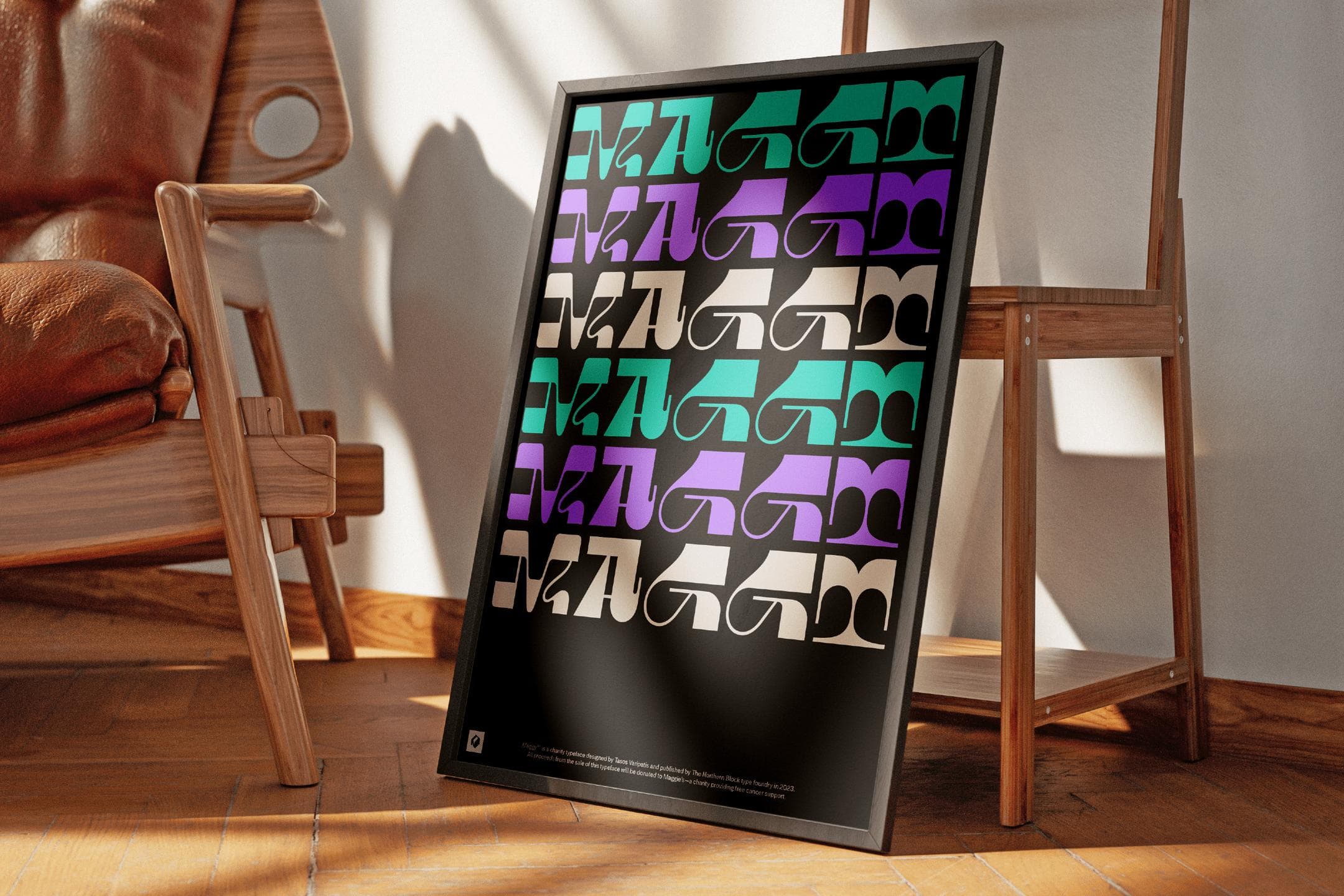 Maggy charity font designed by The Northern Block, fundraising for Maggie's Cancer Charity in Newcastle upon Tyne