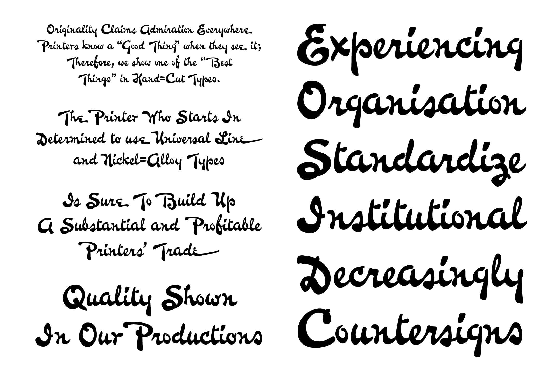 Bulletin Script revival font by The Northern Block type foundry