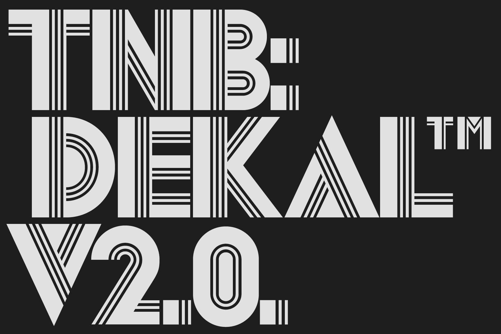 The Northern Block re-releases Dekal—Bringing a revival typeface out to play, in a retro future near you.