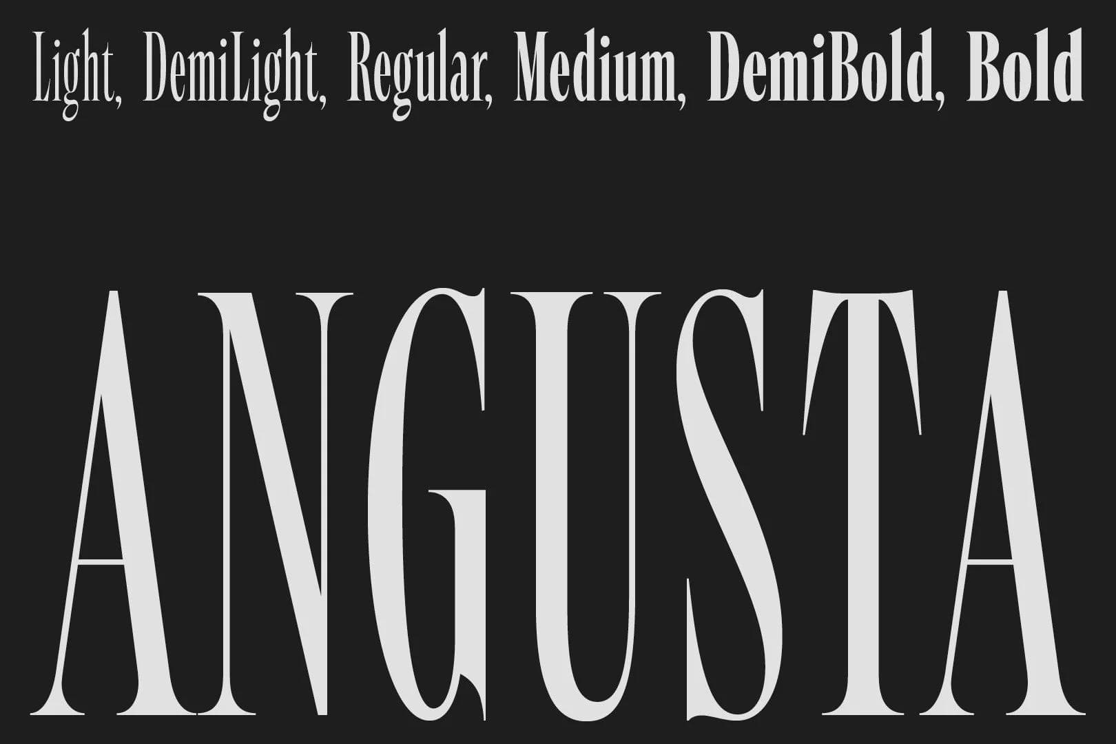 Traditional American wood type provides inspiration for The Northern Block’s latest type family—Angusta.