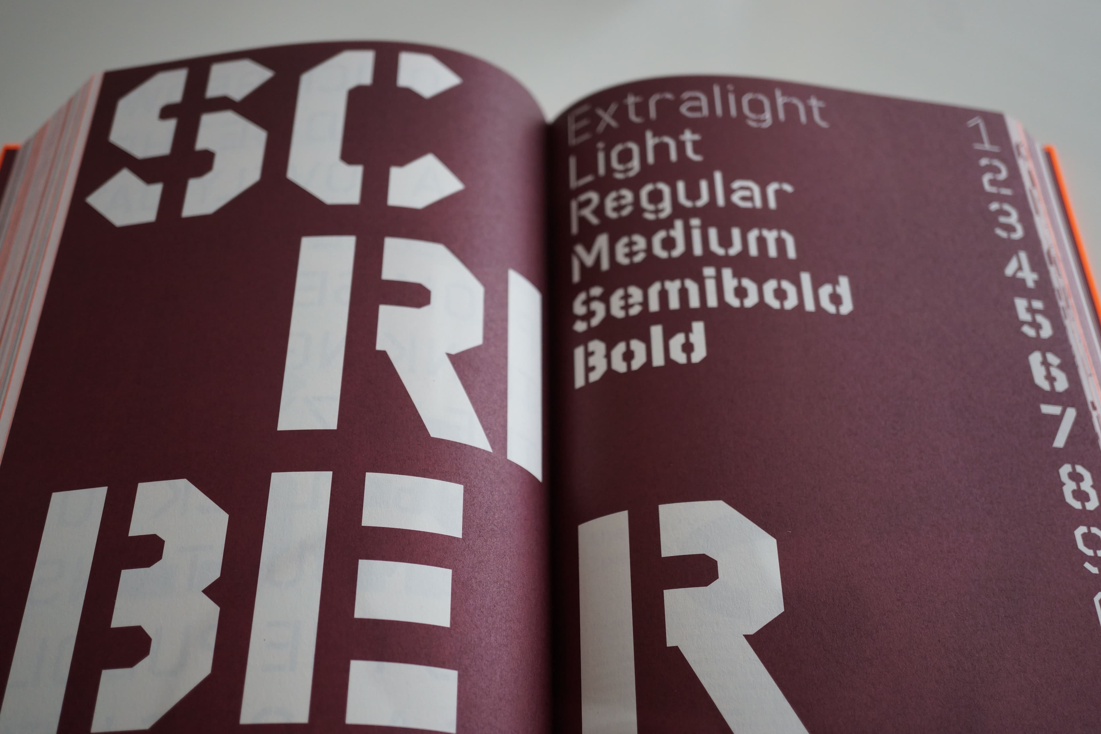 A collection of stencil typefaces