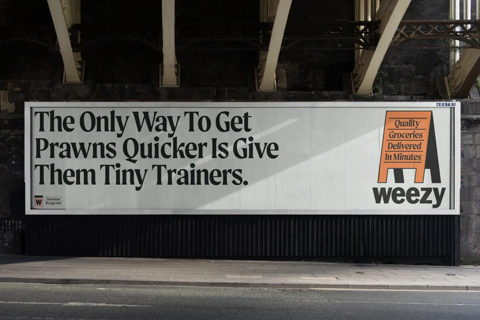 Moret typeface by The Northern Block. In use for on-demand grocery delivery service, Weezy. Designed by Otherway.
