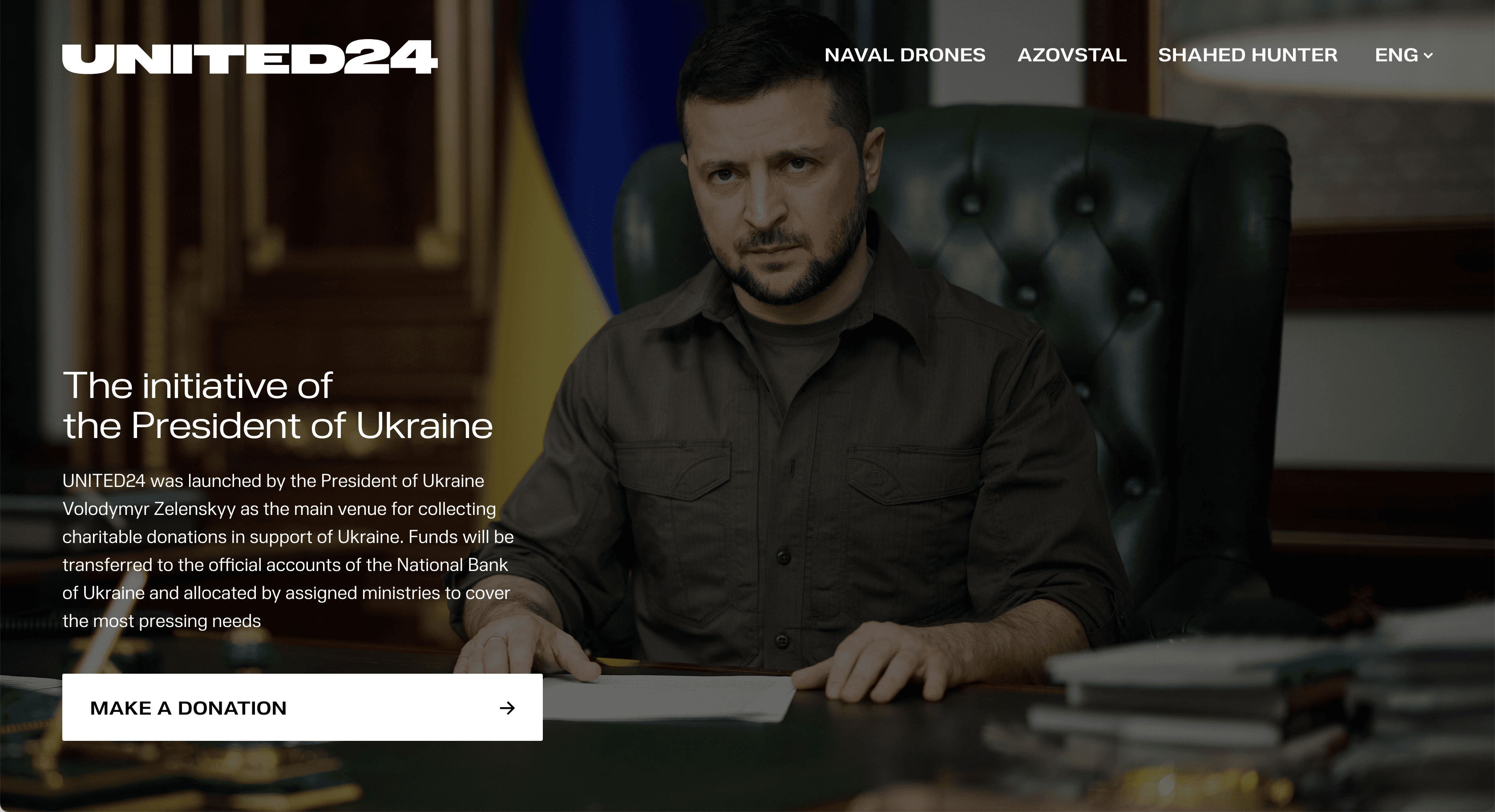 Nuber Next provides the typographic backbone for UNITED24, Ukraine's official fundraising platform, bringing clarity and consistency to a content-rich digital experience.