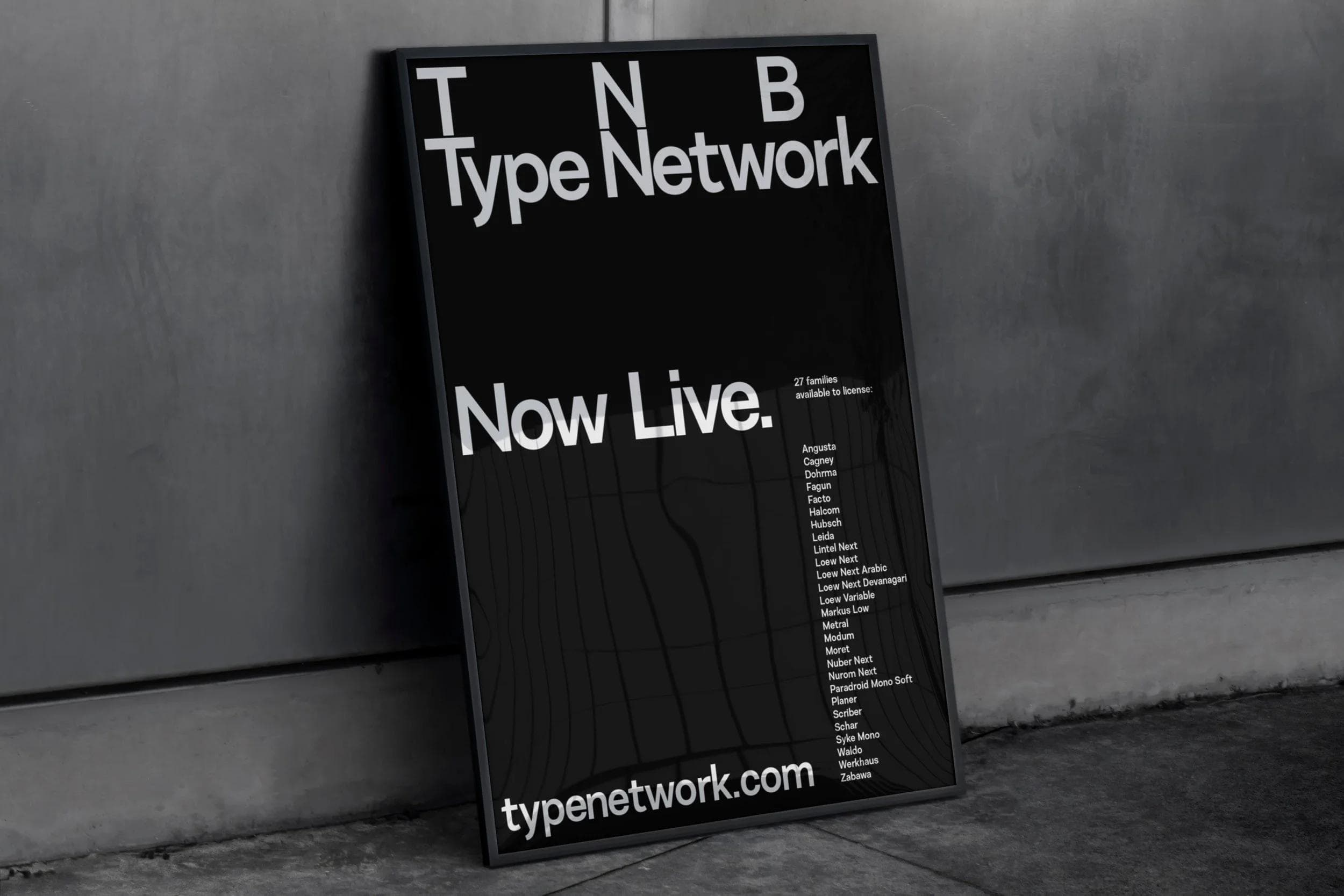 The Northern Block joins Type Network with 27 type families.