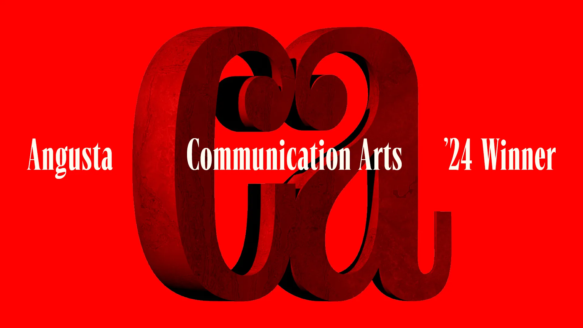 Angusta typeface receives Award of Excellence in the 14th Annual Typography Competition by Communication Arts